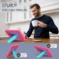 thumbnail image 5 of Dteck for Galaxy Tab A9 Case, Heavy Duty Shockproof Rugged Protective Cover with Kickstand for Samsung Galaxy Tab A9 8.7 Inch Tablet 2023 SM-X110/X115/X117,Rose+Blue, 5 of 6
