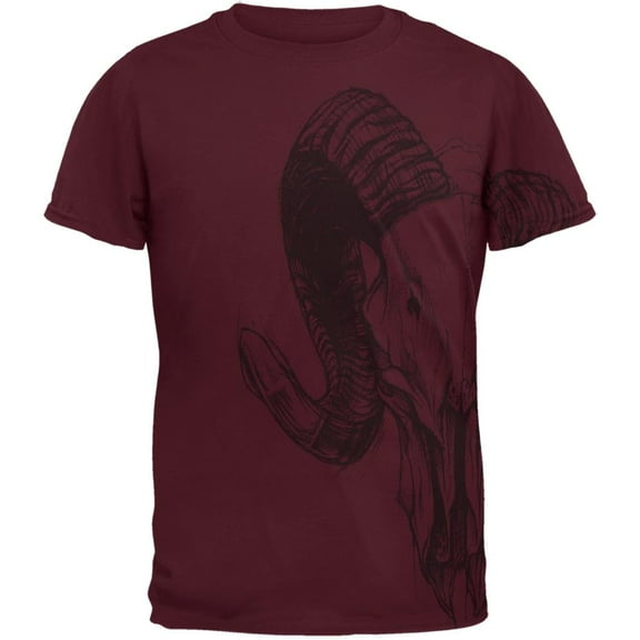 Ram Skull Mens T Shirt
