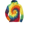 thumbnail image 5 of Port & Co Adult Male Men Hooded Dye Long Sleeves Sweatshirt Rainbow Medium, 5 of 6
