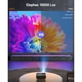 thumbnail image 3 of WiFi Projector for iPhone, ELEPHAS 2024 Upgraded Mini Projector with Tripod & Carry Bag, Full HD 1080P Supported, 200" Display Portable Projector, Compatible with iOS/Android/Windows/TV Stick/HDMI/USB, 3 of 5