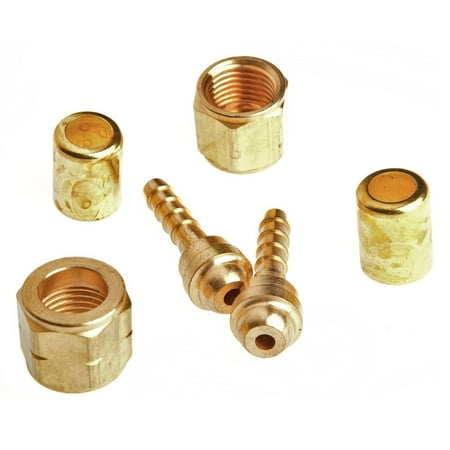 

Forney Oxy-Acetylene Hose Repair Kit for 3/16 Hose - 2 barbed hose nipples 2 ferrules 1 oxygen & acetylene 1 kit sold by each