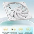 thumbnail image 5 of ID COOLING TF-12015 Chassis Fan 12V 4Pin PWM 500-2200RPM Silent High Air Volume Ultra Thin Thickness 15MM PC Case CPU Cooler Fan, 5 of 7