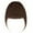 Medium brown, variant on SEGO Hair Bangs Clip in Hair Extension 100% Human Hair Reddish Brown Clip on Hair Fringe with Natural Flat Neat Bangs for Women Hairpiece