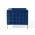 thumbnail image 4 of Modway Resonate Performance Velvet Armchair in Navy, 4 of 9