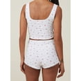 thumbnail image 7 of Yunliwuli Women Lounge Shorts, Elastic Waist Fruit Print Lace Trim Slim Fit Pajama Shorts Sleepwear, 7 of 7