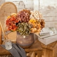 thumbnail image 3 of Fake Flower Bouquet Simulated Dried Flower Hydrangea Fake Flower Green Plant Decoration, Household Imitation, 3 of 4
