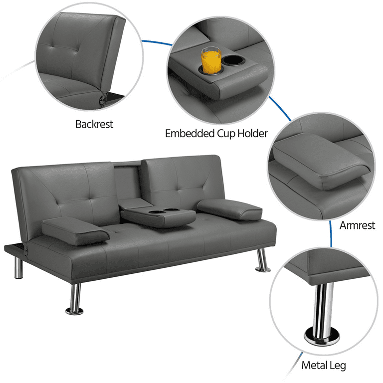 Luxurygoods modern futon couch discount