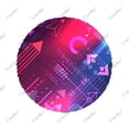 thumbnail image 3 of Motif Futuriste Housse de Roue de Rechange Universelle en Polyester pour Remorque RV SUV Camion Campeur, 3 of 5