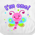 thumbnail image 4 of Inktastic I'm One- Dragonfly First Birthday Girls Baby Bib, 4 of 4