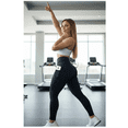 thumbnail image 3 of Leggins Deportivos Bloosom  Dama De Licra Con Bolsa Celular Gym Negro Talla M, 3 of 4