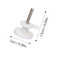 thumbnail image 3 of 100 Pcs Mini Photo Frame Hooks Wall Ordinary Non-Mark Pin Studs Abs Hangers Plastic, 3 of 5