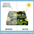thumbnail image 5 of Summer Lemon Floor Pillow&nbsp;- 22x22 Inch Square Meditation Cushion, Dutch Velvet, Fresh Citrus Floral Design for Balcony & Lounge, 5 of 5