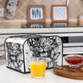 thumbnail image 6 of Honeii Tiger Butterfly Floral Art Print 4 slice Toaster Cover, Two Slice Toaster Dust-proof Cover For Kitchen Small Appliance and Fingerprint Protection, 6 of 7