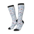 thumbnail image 2 of Balery Blue Butterfly Fun Novelty Socks Men'S Women'S Crew Socks Funny Crazy Novelty Socks Quirky And Cool Socks, 2 of 9