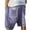 Purple, variant on Havenre Mens Corduroy Shorts Casual Drawstring Elastic Waist Lightweight Summer Beach Shorts Loose Regular Fit Short Pants with Pockets Gray XXXL