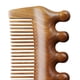 thumbnail image 5 of Peine de de Dientes Anchos, Peine para El Cabello, Masajeador de Madera Multifuncional de Mano, Peine para El Cuero Cabelludo Guasha para Cuell, 5 of 6