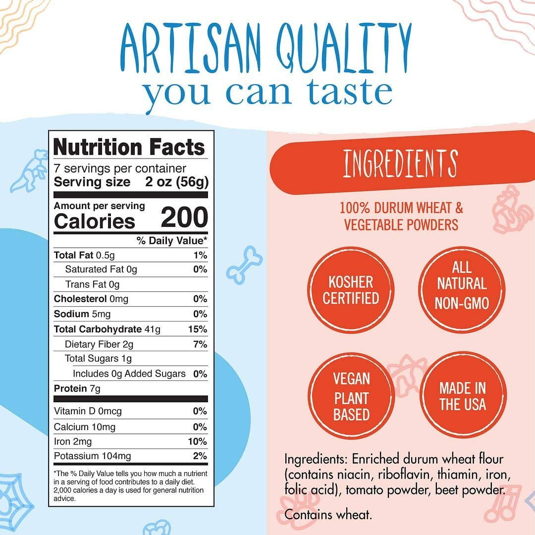Pastabilities Cheerleading Pasta, Fun Shaped Cheer and Megaphone Noodles for Kids, Non-GMO Wheat Pasta 14 oz 2 Pack