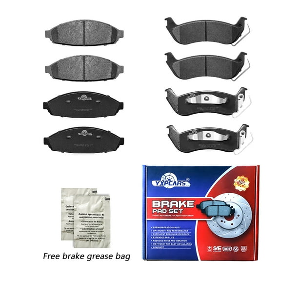 Front & Rear Ceramic Brake Pads For 2003 - 2011 Ford Crown Victoria Lincoln Town