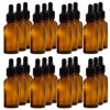 Amber Glass Bottle - 30 ml (1 fl oz) w/ Glass Dropper - Pack of 24