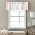 thumbnail image 3 of Colorful Stripes Valance Curtain Pink Wood Texture White Window Valances Rod Pocket Short Curtains Window Treatments for Kitchen Bedroom Bathroom Laundry 54" x 18", 3 of 9