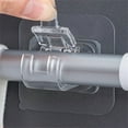 thumbnail image 2 of Set of 2/4/8 Self Adhesive Hooks Punch-free Curtain Rod Clip Hook Window Curtains Wall Hanging Holder Household Clamp Fixed Clip, 2 of 9