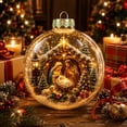 thumbnail image 5 of Lighted Nativity Christmas Ornament with Prismatic Sparkle, 3.54 Inch, Warm lighting and colorful prismatic sparkle illuminate the Holy Family, bringing sacred beauty to Christmas displays., 5 of 6