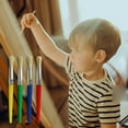 thumbnail image 7 of 4 Piece Round Tip Brushes For Painting With Durable Handles Artist Crafts for Girls Ages 8-12 Arts And Crafts for Kids Ages 8-12 Craft Organizers And Storage Easter Crafts Easter Crafts for Kids, 7 of 7