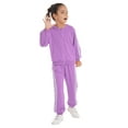 thumbnail image 3 of MSemis Kids Boys 2 Piece Tracksuit Jogger Sets Full Zip Hoodies Outfits Purple 70, 3 of 6
