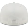 thumbnail image 4 of Men's New Era Minnesota Twins White on White 59FIFTY Fitted Hat, 4 of 5