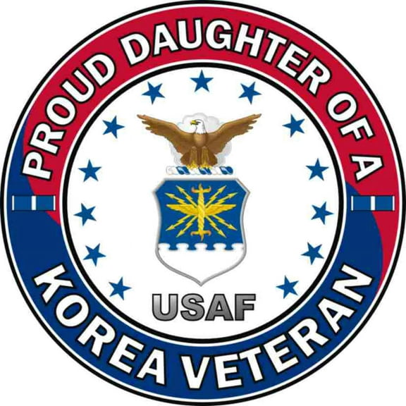 3.8 Inch U.S. Air Force Proud Daughter of a Korea Veteran