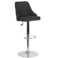 thumbnail image 2 of BizChair Contemporary Adjustable Height Barstool in Black Fabric, 2 of 6