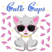 Cutie Caps 40 pack Kitten Light Pink Glitter Soft Nail Guard for Cat Paws / Claw