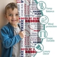 thumbnail image 3 of Blackout Kids Curtains,Baseball Terms and Icons Pattern Childrens Insulated Curtains Set Of 2,Bedroom Essentials,Toddler Room Decor 52"x84", 3 of 5