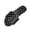 Black, variant on Women Single Band Polka Dot Satin Square Toe Flat Slide Sandals Slip On Minimalist Footwear For Casual Daily Beach Outdoor Summer Shopping