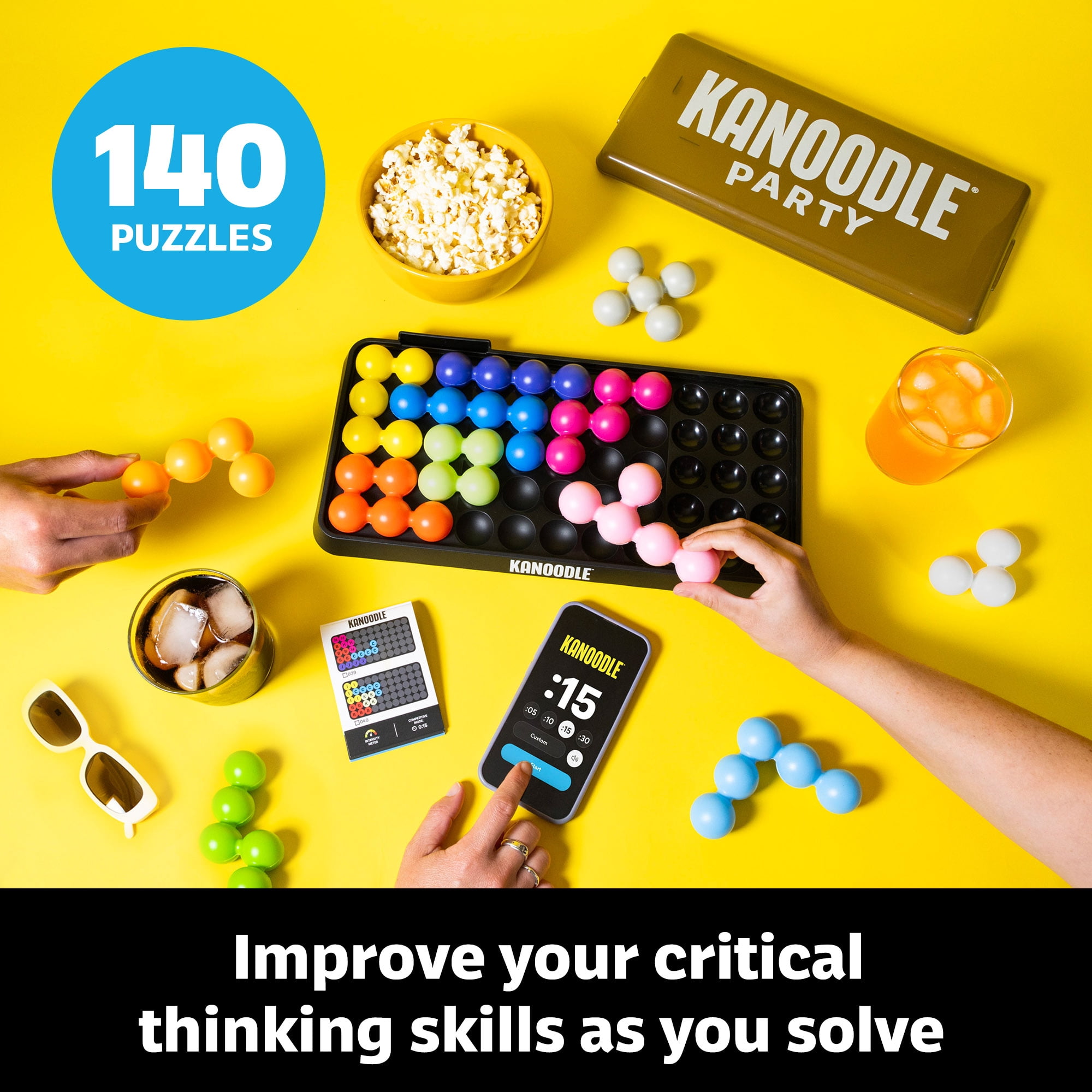 Educational Insights Kanoodle Party, Multiplayer Brainteaser Puzzle Game for Ages 8 and up