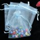 thumbnail image 2 of 50/100 Uds. Bolsas de Organza blancas con cordón 7x9 9x12 10x15 15x20 20x30cm bolsas de embalaje para regalos de joyería para fiesta y boda bolsas, 2 of 5