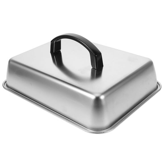 TABLZONE Stainless Steel Rectangular Melting Dome Pot Lid - 1 Set Kitchen Cover