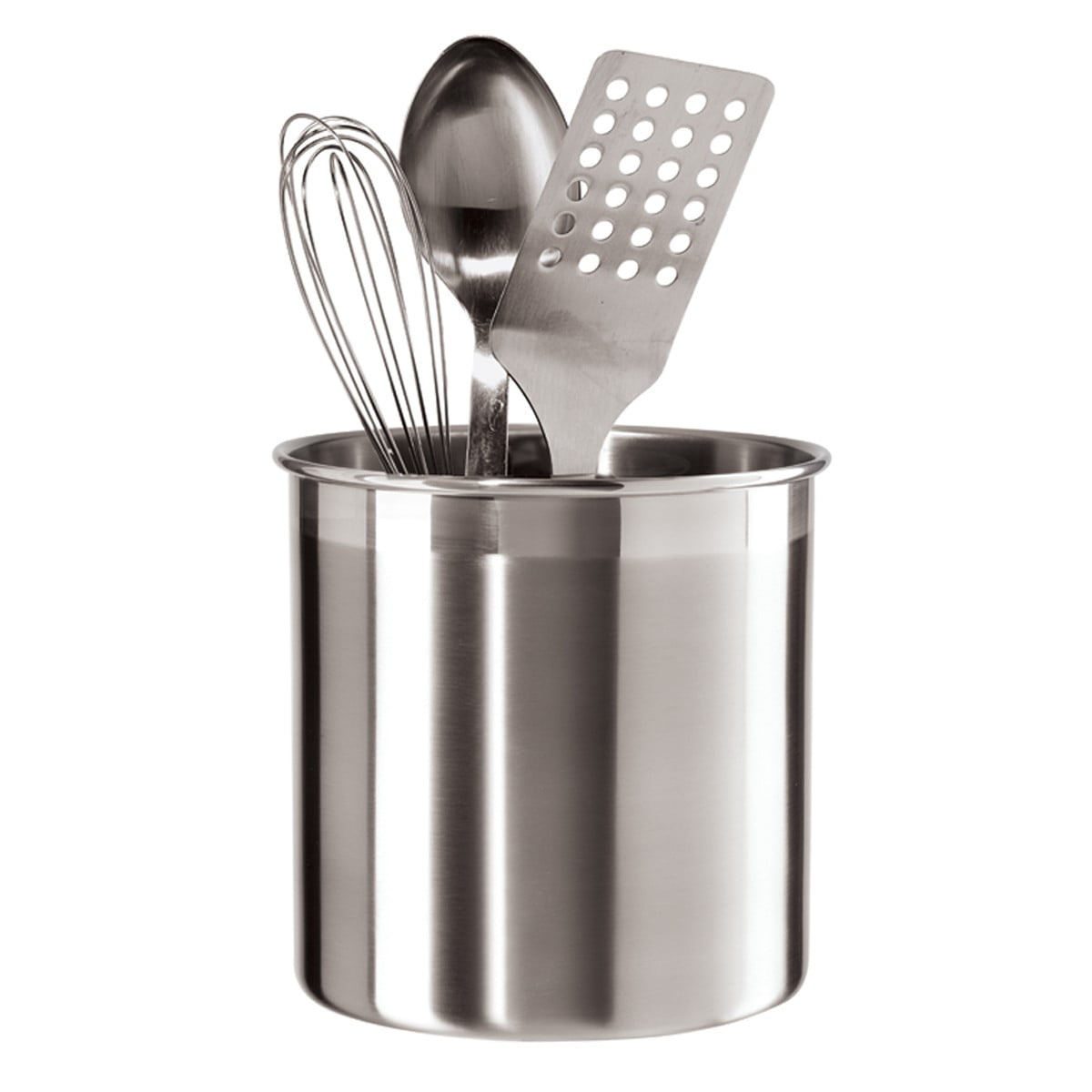 VonShef 7" Stainless Steel Kitchen Utensil Cutlery Holder Storage Jar Pot 