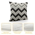 thumbnail image 4 of MLJA  Throw Pillow Covers Black Modern Simple Geometric Soft Square Home Decor Cushion Case with Zipper, Decorative Outdoor Pillow Cover for Sofa Couch Bedroom Porch Car., 4 of 5