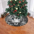 thumbnail image 2 of FMSHPON Leopard Skin Wildlife Xmas Christmas Tree Skirt Stand Mat for Holiday Party Decoration Indoor Outdoor 48 inches, 2 of 3