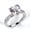 White, variant on Womens Copper Ring With Heart Shaped Zirconia Pink And White Stones Fashion Jewelry Simple Rings Everyday Wear