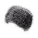 thumbnail image 2 of Gorro de esquí ruso grueso, disfraz de esquí, regalo, gorro cálido de invierno sintético para la nieve. Negro gris oscuro, 2 of 8