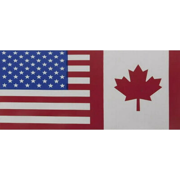 USA American Canada Canadian Friendship Combo Vinyl Decal Bumper Sticker