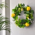 thumbnail image 5 of Nkmbld Artificial Wreath Decor, Artificial Hanging Lemon Wreath for All Year Round Indoor Outdoor Farmhouse Home Porch Wall Window Decor, 5 of 8