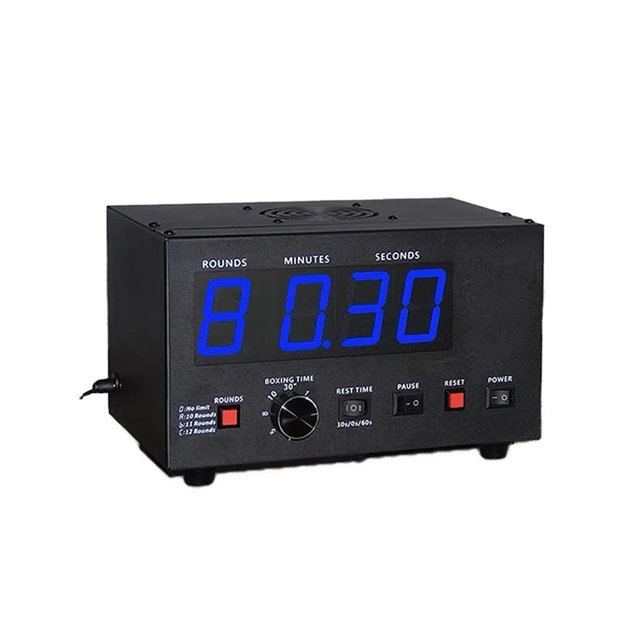 Minuterie de Gym Portable, Minuterie à Intervalle LED, Horloge de Compte à Rebours, Chronomètre