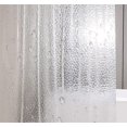 thumbnail image 4 of Cortinas de ducha de goma EVA CHAO 3D 180 x 200 cm transparentes impermeables a prueba de moho, 4 of 5