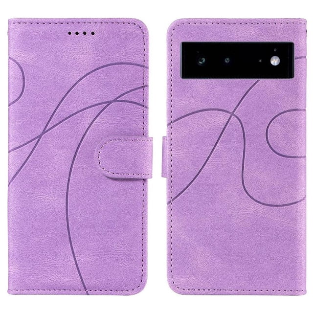 Flip Case For FOXDOCK Google Pixel 6 Card Slots and Kickstand Function Skin Feel Leather