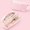 thumbnail image 7 of Preplabs Pencil Case - Canvas Large Capacity Organizer, Handle Design Pen Storage Bag Portable Art Supplies Holder, 7 of 7