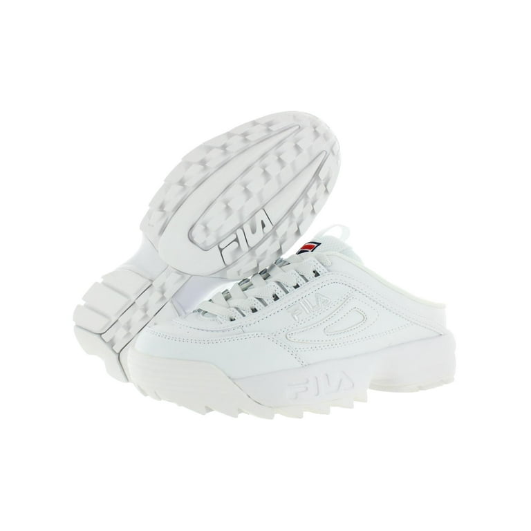 server samlet set Skab Fila Womens Disruptor II Trainers Leather Mule Sneakers - Walmart.com