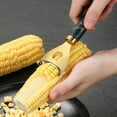 thumbnail image 3 of Gobbler Corn Shucker 2025 New Electronic Potato Peeler Butter Corn Spreader Chef N Cob Corn Serrated Peeler Soft Fruit Peeler Jalapeno Holder Garnish Peeler Corn on Cob Peeler And Corer Corn Pants, 3 of 8